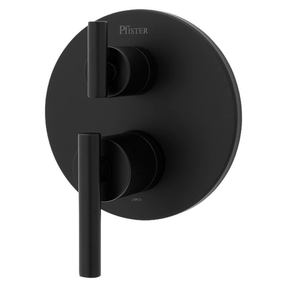 PFISTER Pfister R89-SNCB Contempra Two Handle Thermostatic Valve Trim in Matte Black