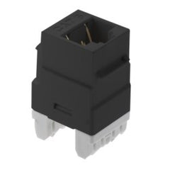 LEGRAND ON-Q Legrand WP3460BK Keystone Insert, Cat 6, RJ45, 1-Port, 4-Pair, 24 to 22 AWG Wire, T568A/B Wiring
