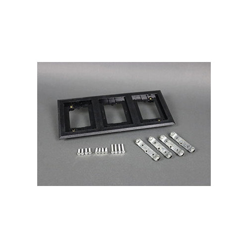 LEGRAND Legrand-Wiremold 837PCC-BLK OmniBox Series 3-Gang Carpet Flange 5.750 Inch Width x 13 Inch Length