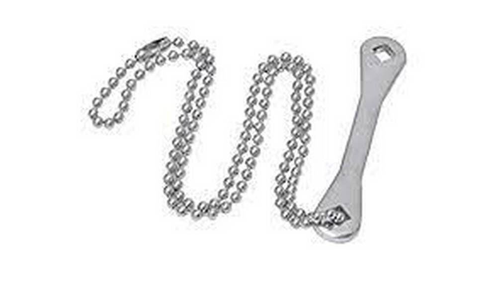 UNIWELD Uniweld WO5 Box Wrench B and MC Tank Key with Security Chain