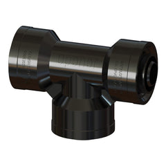 UPONOR Uponor TF4751175 TotalFit Reducing Tee, 1 x 1 x 3/4 in Nominal, Push-to-Connect End Style, Engineered Polymer