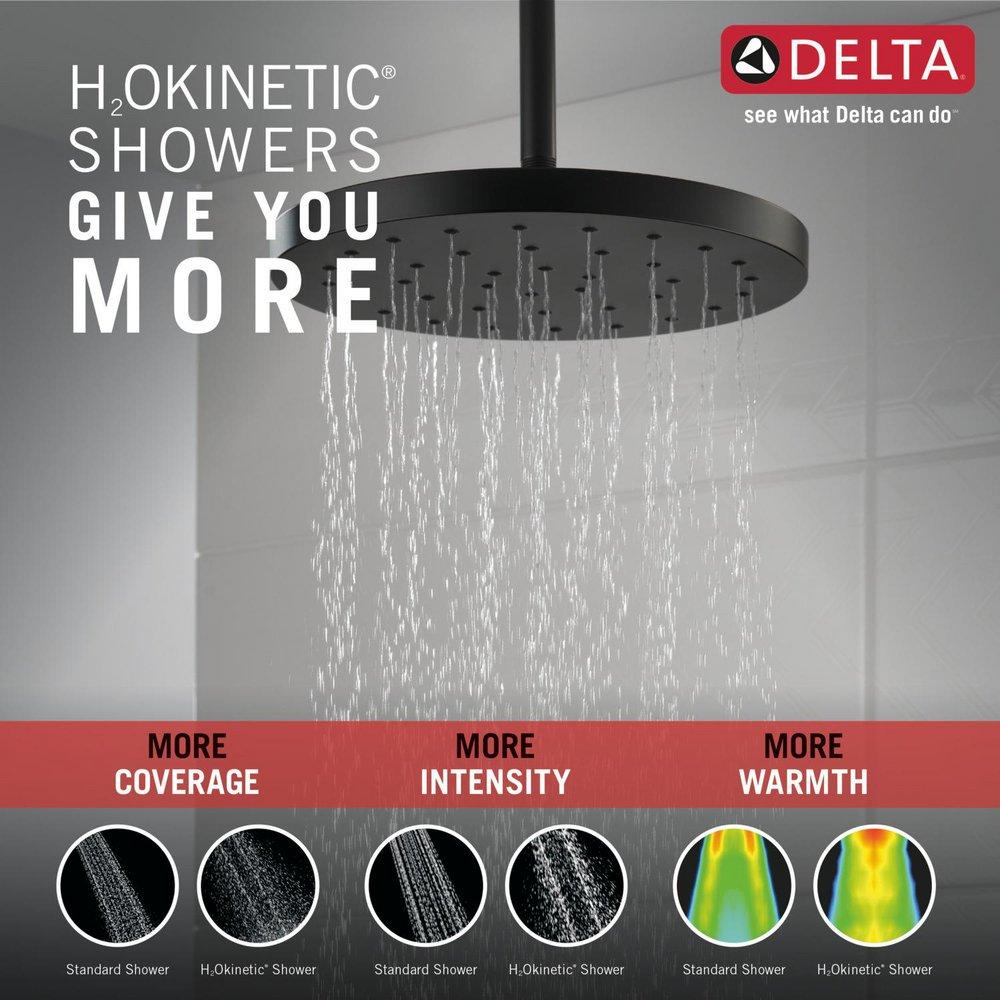 DELTA FAUCET Delta Faucet 52160-BL25 Single Function Showerhead in Matte Black