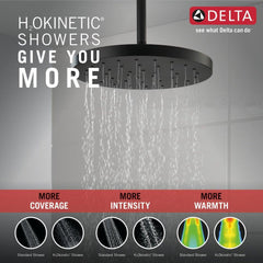 DELTA FAUCET Delta Faucet 52160-BL25 Single Function Showerhead in Matte Black