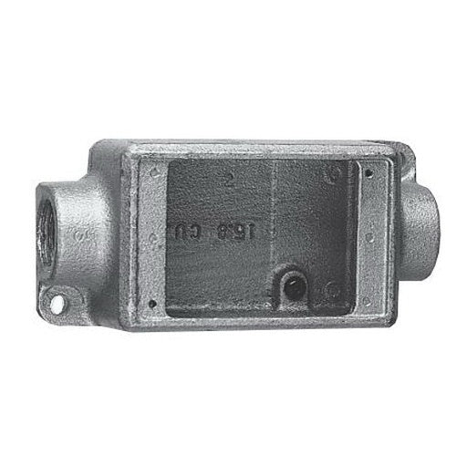 EATON Crouse Hinds FSC3 1-Gang Shallow FSC Device Box (2) 1-Inch Hub 2.75 Inch x 6.28 Inch x 1.875 Inch