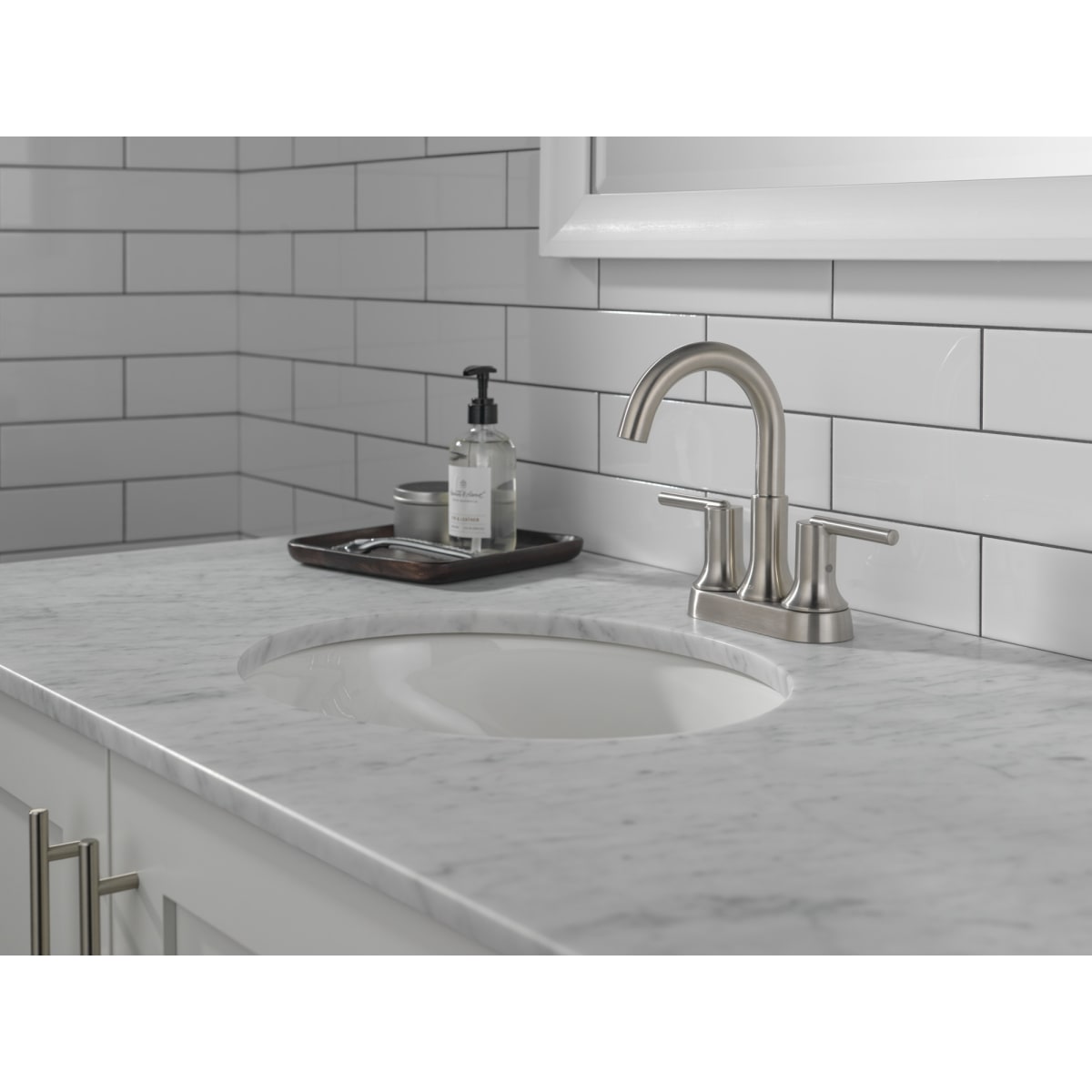 DELTA FAUCET Delta 2559-SSMPU-DST Trinsic®: Two Handle Centerset Bathroom Faucet
