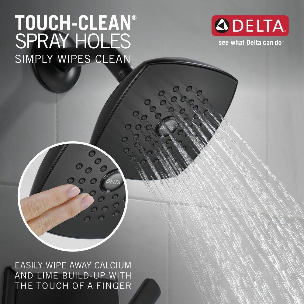 DELTA FAUCET Delta Faucet T14264-BL Ashlyn Monitor 14 Series Shower Trim Kit in Matte Black