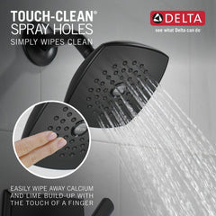 DELTA FAUCET Delta Faucet T14264-BL Ashlyn Monitor 14 Series Shower Trim Kit in Matte Black