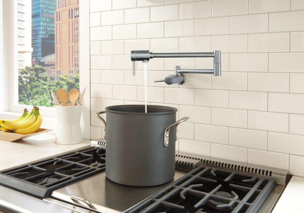 DELTA FAUCET Delta Faucet 1165LF-AR Contemporary Wall Mount Pot Filler