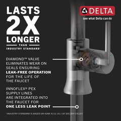 DELTA FAUCET Delta Faucet 532-RBMPU-DST Woodhurst Single Handle Bathroom Faucet in Venetian Bronze