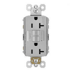 LEGRAND Pass & Seymour 2097TRGRY Self-Test Tamper-Resistant GFCI 20A 125V Gray