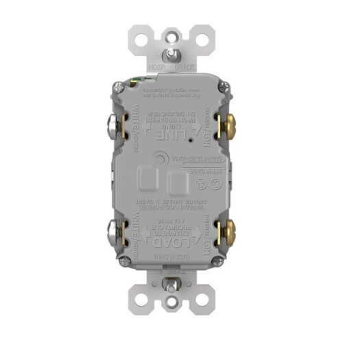 LEGRAND Pass & Seymour 2097TRGRY Self-Test Tamper-Resistant GFCI 20A 125V Gray