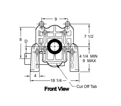 JAY R SMITH JAY R SMITH 0211DY-M58/54 WTR CLST CARRIER (EACH)