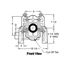 JAY R SMITH JAY R SMITH 0211DY-M58/54 WTR CLST CARRIER (EACH)