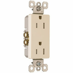LEGRAND Legrand-Pass & Seymour 885TRLA Decorator Tamper-Resistant Receptacle 15 Amp 125 Volt Light Almond