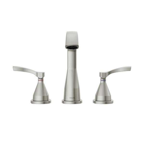 DELTA FAUCET Delta 35776-SS-PR-MPU-DST Stryke Two Handle Widespread Bathroom Faucet