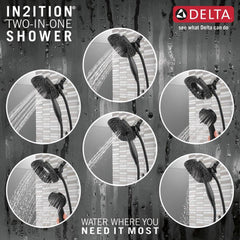 DELTA FAUCET Delta Faucet T17264-BL-I Ashlyn Single Handle Multi Function Shower Faucet in Matte Black (Trim Only)