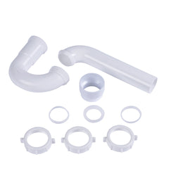 OATEY Dearborn P9703BG 1-1/2 in. Plastic P-Trap with Threaded PVC Adapter