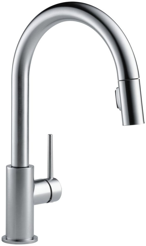 DELTA FAUCET Delta Faucet 9159-AR-DST Trinsic Single Handle Pull-Down Kitchen Faucet Arctic Stainless 1.8 GPM