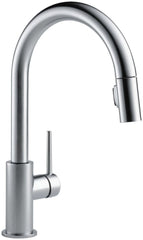 DELTA FAUCET Delta Faucet 9159-AR-DST Trinsic Single Handle Pull-Down Kitchen Faucet Arctic Stainless 1.8 GPM