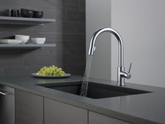 DELTA FAUCET Delta Faucet 9159-AR-DST Trinsic Single Handle Pull-Down Kitchen Faucet Arctic Stainless 1.8 GPM