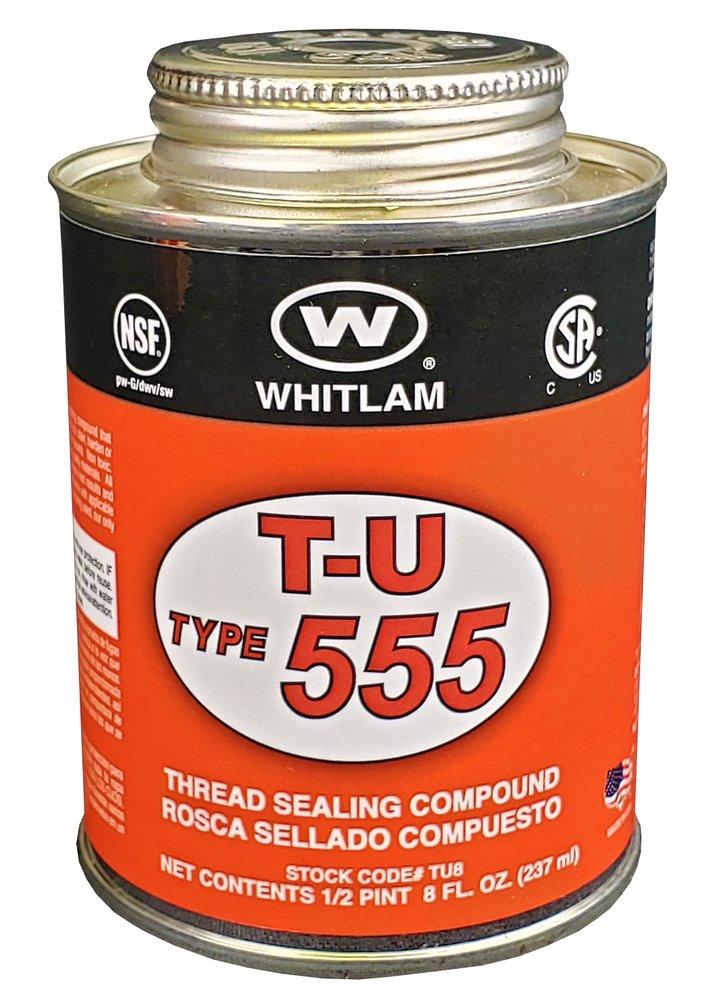 JC WHITLAM Whitlam TU8 TU-Type 555 8 oz PVC Yellow Pipe Joint Compound