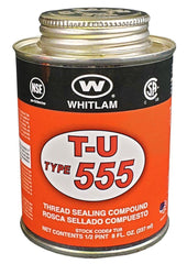 JC WHITLAM Whitlam TU8 TU-Type 555 8 oz PVC Yellow Pipe Joint Compound