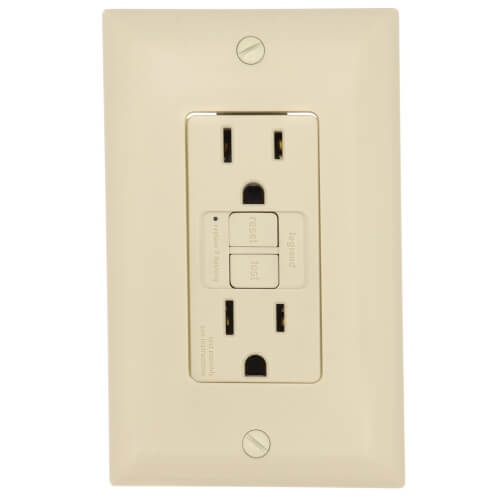 LEGRAND Pass & Seymour 1597-I Duplex Self-Test GFCI, 15A - Ivory