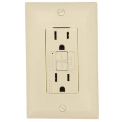 LEGRAND Pass & Seymour 1597-I Duplex Self-Test GFCI, 15A - Ivory