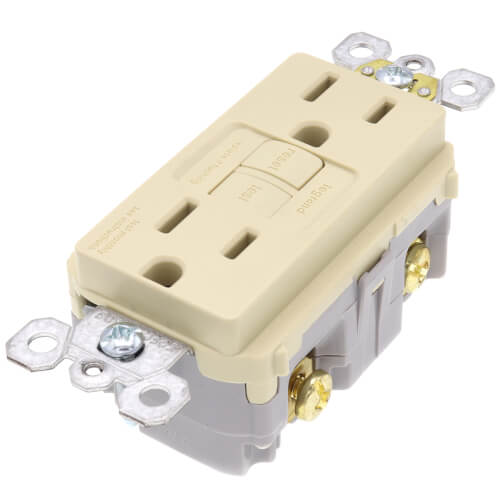LEGRAND Pass & Seymour 1597-I Duplex Self-Test GFCI, 15A - Ivory