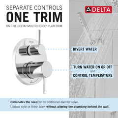 DELTA FAUCET Delta Faucet 342702 Monitor 14 Series Shower with Raincan, Hand Shower & Rough Valve