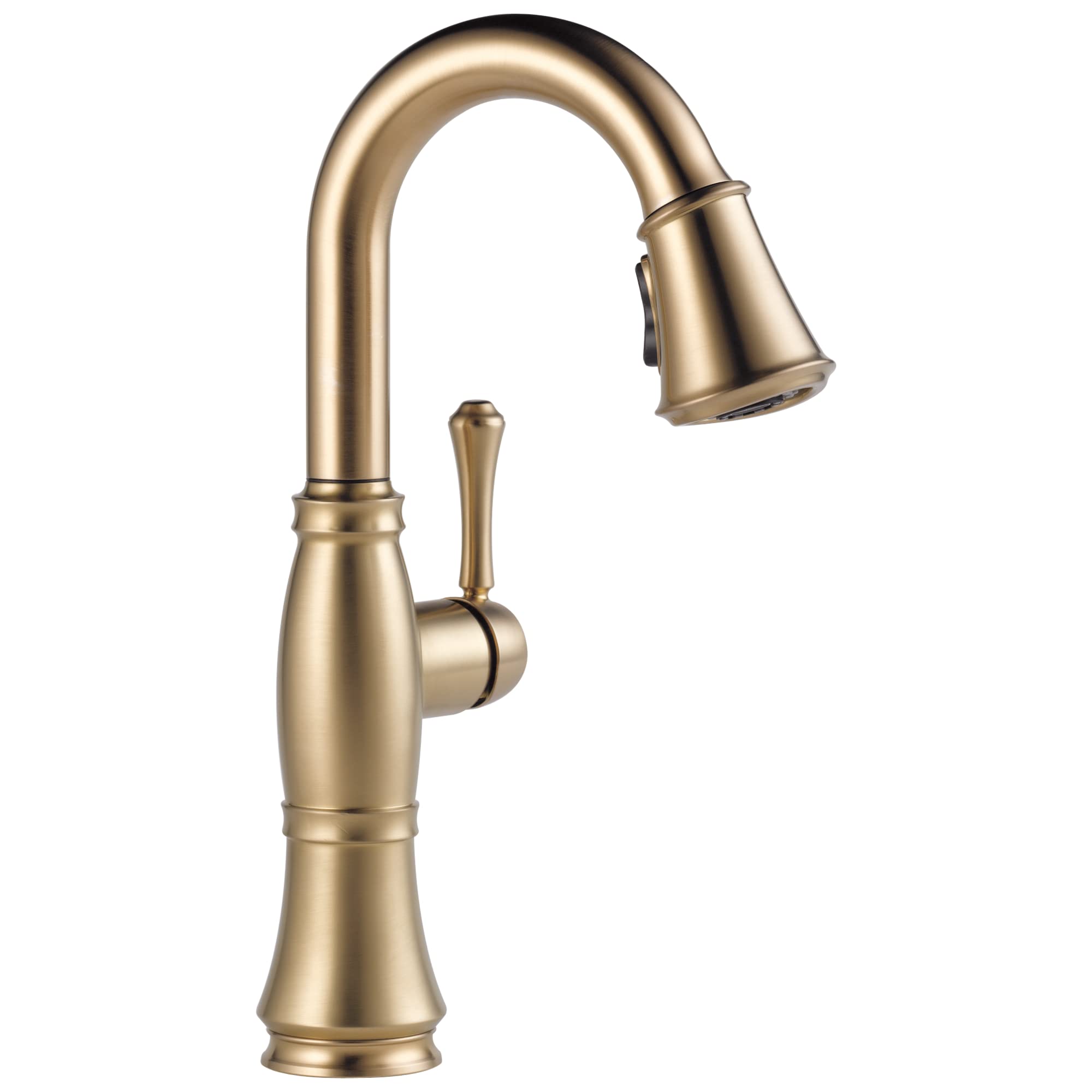 DELTA FAUCET Delta 9997-CZ-PR-DST Cassidy Single Handle Pulldown Bar/Prep Faucet