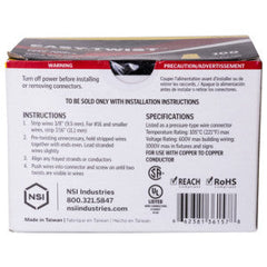 NSI INDUSTRIES NSI Industries WC-Y-C Easy-Twist Standard Twist-On Wire Connector 22-10 AWG Yellow
