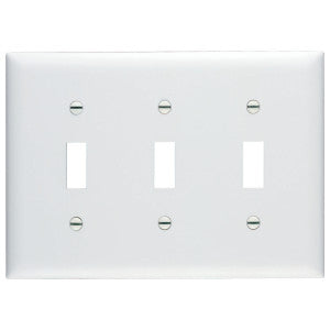 LEGRAND Legrand Pass & Seymour SP3-W Plate Plastic 3G 3Tog W/Out Line Wh