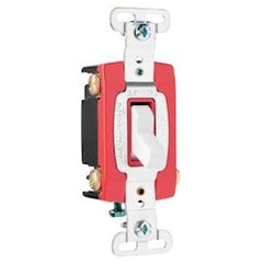 LEGRAND Pass & Seymour PS20AC4W Toggle Type Thermoplastic Polycarbonate Toggle Glass-Reinforced