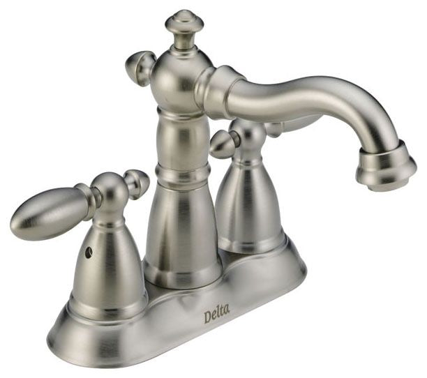 DELTA FAUCET Delta Faucet 2555-SSMPU-DST Victorian Two Handle Centerset Bathroom Faucet