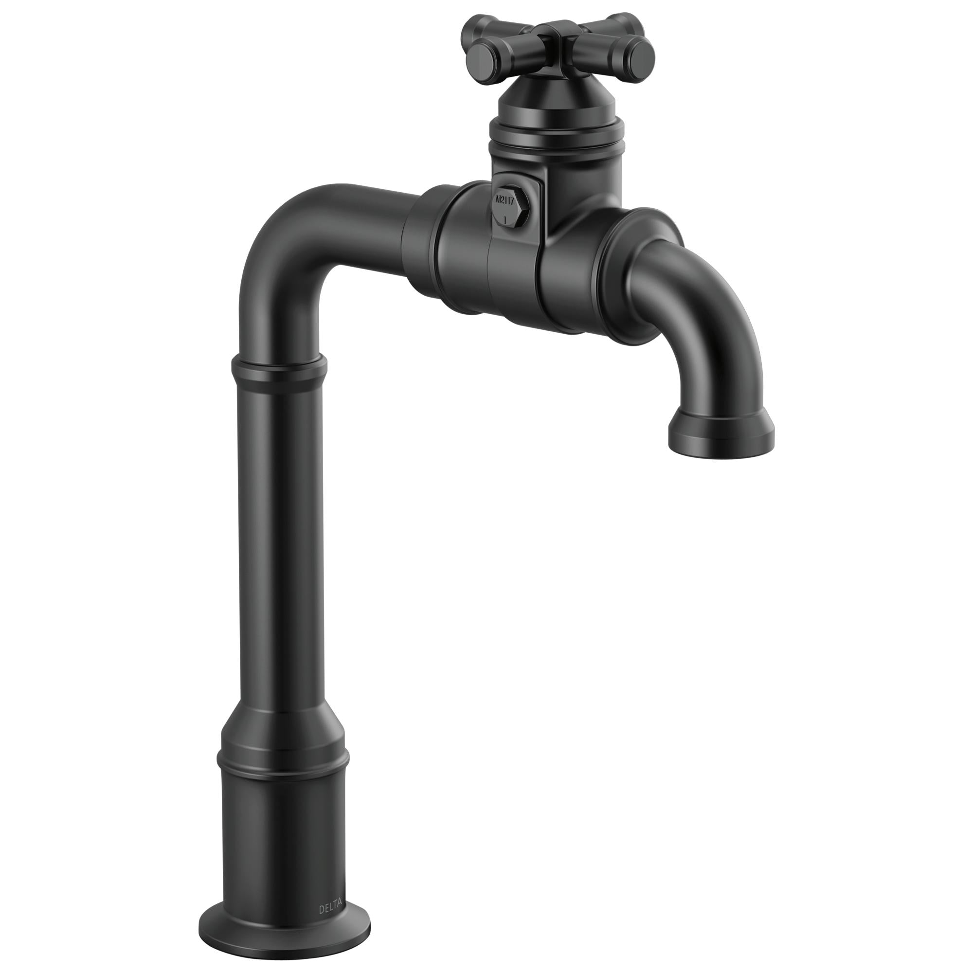 DELTA FAUCET Delta Faucet 1990LFC-BL Broderick Single Handle Bar Faucet in Matte Black
