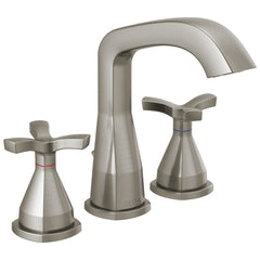 DELTA FAUCET Delta 357766-SSMPU-DST Lavatory Faucet Stryke Widespread 8-16 Inch Spread 2 Helo Spoke ADA WaterSense