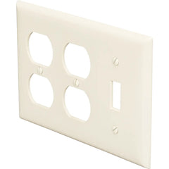 LEGRAND Pass & Seymour SP182I 3-Gang Toggle and 2-Duplex Combination Plate Ivory