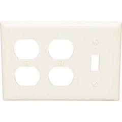 LEGRAND Pass & Seymour SP182I 3-Gang Toggle and 2-Duplex Combination Plate Ivory