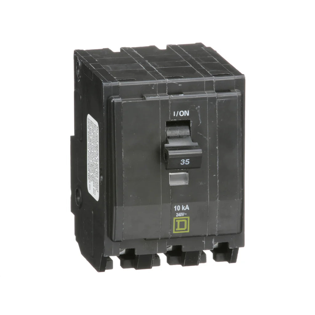 SCHNEIDER ELECTRIC Square D QO335 Miniature Circuit Breaker 35A 240V 3Ph Plug-On