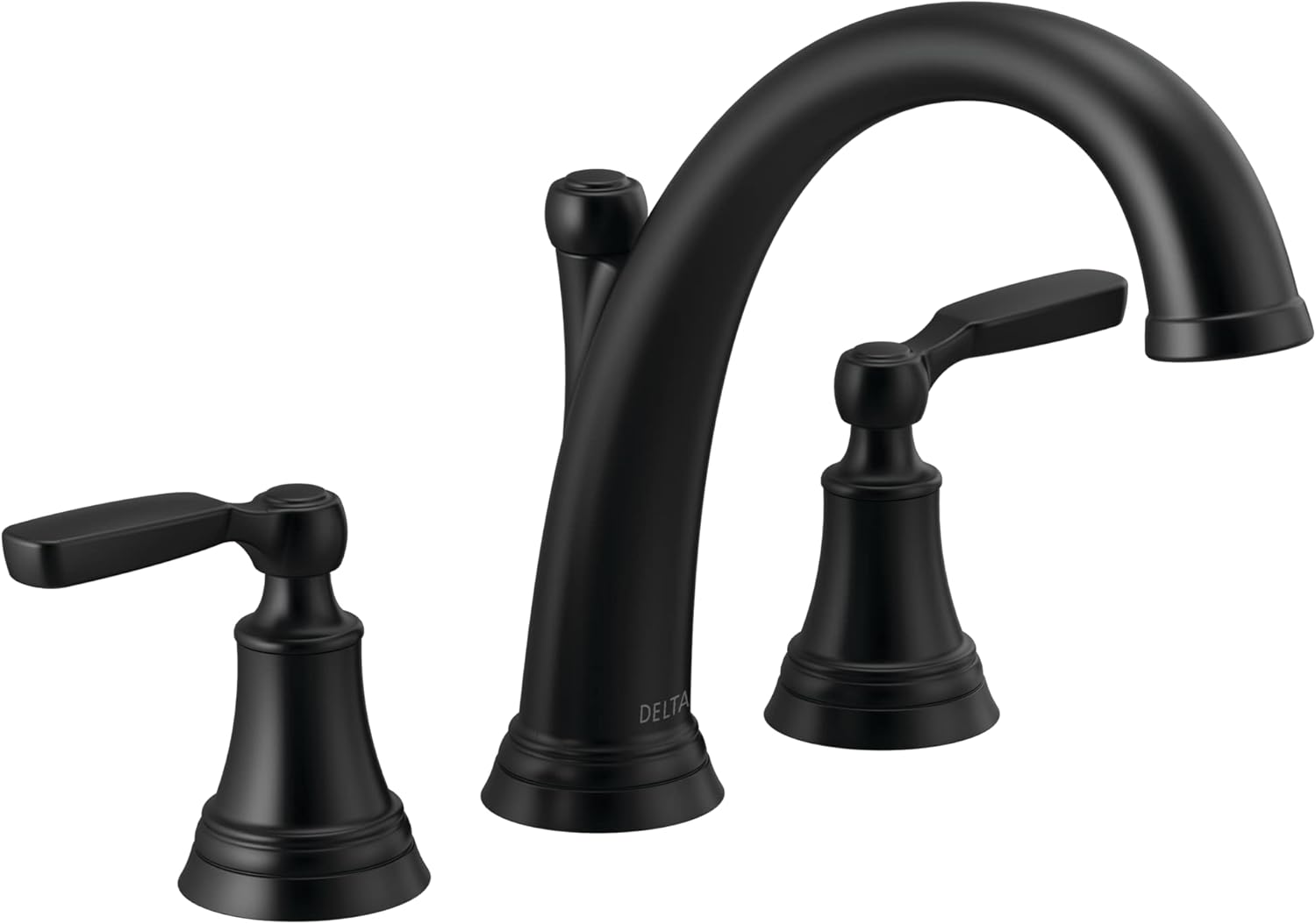 DELTA FAUCET Delta Faucet T2732-BL Woodhurst Roman Tub Matte Black