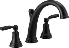 DELTA FAUCET Delta Faucet T2732-BL Woodhurst Roman Tub Matte Black