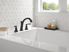 DELTA FAUCET Delta Faucet T2732-BL Woodhurst Roman Tub Matte Black