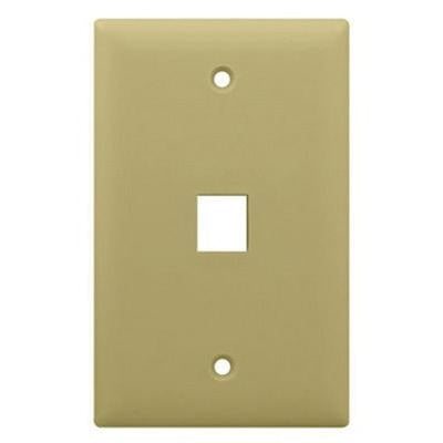 LEGRAND Pass Seymour WP3401-IV Plastic 1-Gang 1-Port Rectangular Keystone Wallplate