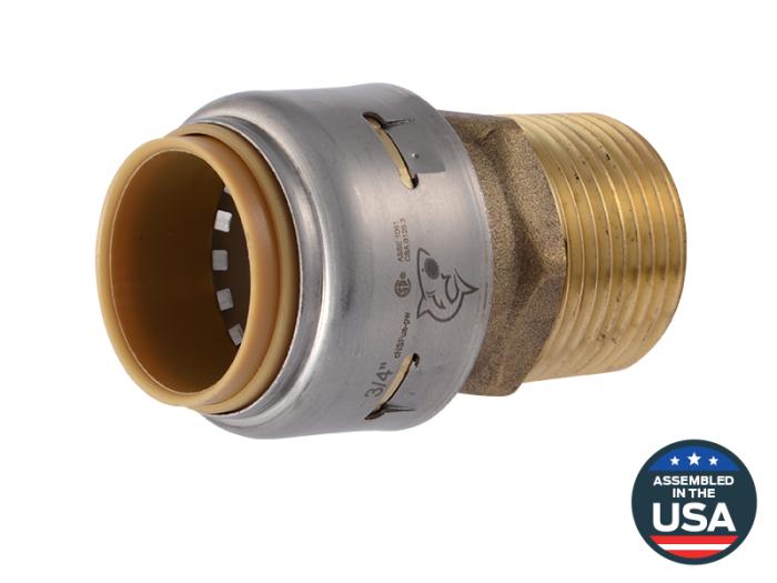 SHARKBITE Shark UR134 SharkBite Max 3/4 MNPT Adapter