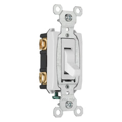 LEGRAND Pass & Seymour CSB20AC3W Toggle Type, Thermoplastic Polycarbonate Toggle, Glass-Reinforced