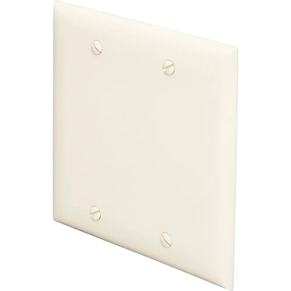 LEGRAND Pass & Seymour SP23I Standard Blank Wallplate, 2 Gangs, Ivory, 5 in