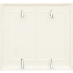 LEGRAND Pass & Seymour SP23I Standard Blank Wallplate, 2 Gangs, Ivory, 5 in