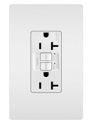 LEGRAND Legrand AFGF203TRW P&S AFGF203TRW 20A TR AFCI/GFCI SEL