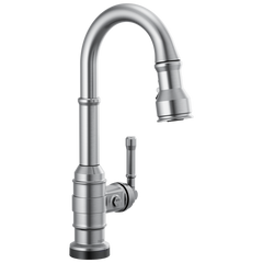 DELTA FAUCET Delta 9990T-AR-DST Broderick Single Handle Pull-Down Bar/Prep Faucet with Touch2O Technology